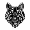 Houten Wolf wanddecoratie - Luxigo - Lasergesnden producten