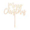 Merry Christmas - Caketopper Hout Wood